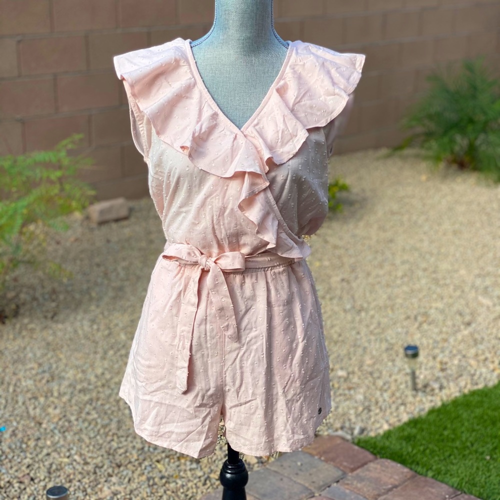 Blush & Ruffled ROXY Romper